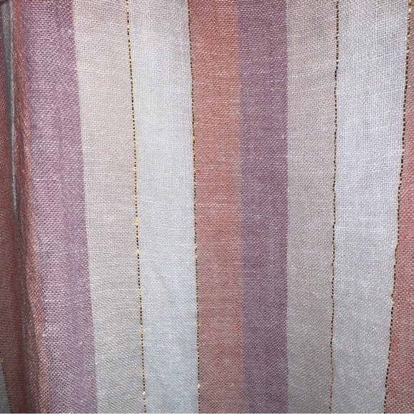 RAILS Clement ButtonFront Dress in Dusk Stripe Sleeveless Linen Blend Midi Small - Picture 4 of 11